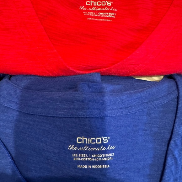 2 chicos V neck ultimate tee shirts - Picture 3 of 6